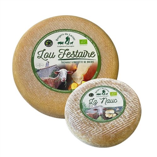 Nos croûtes lavées, fromage tomme de brebis bio, Lou Festaïre, la Nauc des Bergers du Larzac, Fabriqué en Aveyron