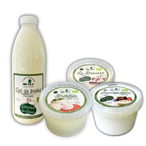 Nos recettes à base de petit lait, lait entier de brebis bio, brousse, recuite, fromage blanc bio des Bergers du Larzac, Fabriqué en Aveyron
