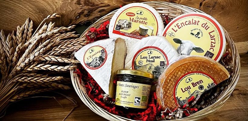Panier de fromage à offrir Bergers du Larzac