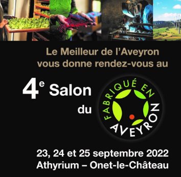 Affiche de Salon du Fabriqué en Aveyron, artisanat, savoir faire