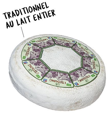 L'Estaing Bio, fromage tomme de brebis bio, Bergers du Larzac, Fabriqué en Aveyron